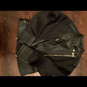 Black jacket, faux leather